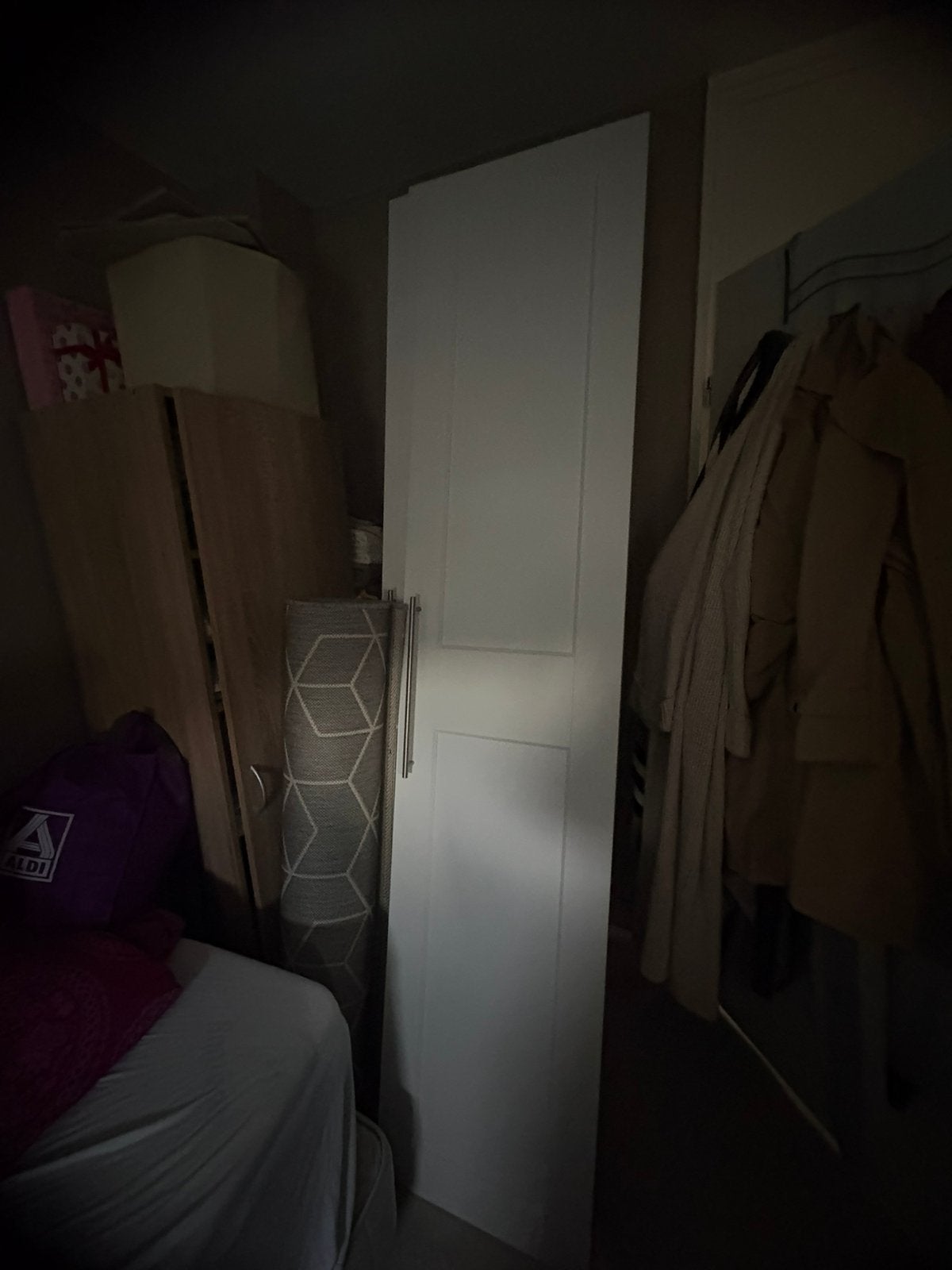 2 witte Pax kastdeuren, Huis en Inrichting, Kasten | Kledingkasten, Ophalen, 200 cm of meer, 50 tot 100 cm, Zo goed als nieuw