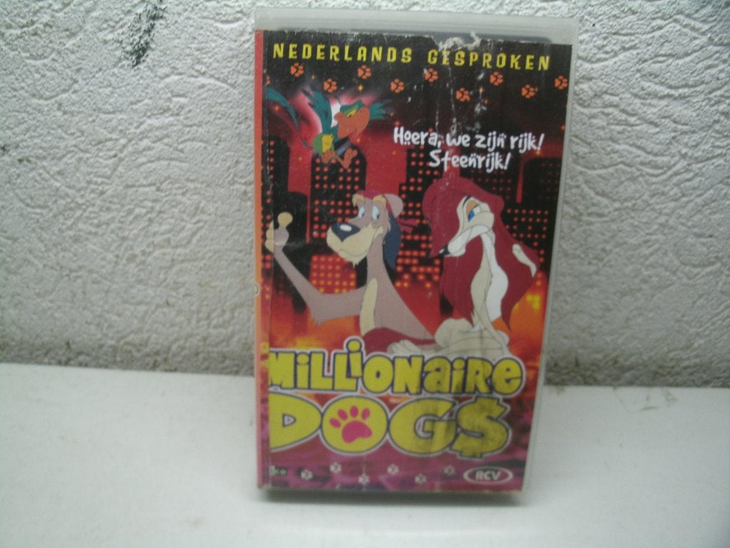 vhs 150amillonaire dogs ned gespr, Alle leeftijden, Ophalen of Verzenden, Gebruikt, Overige typen