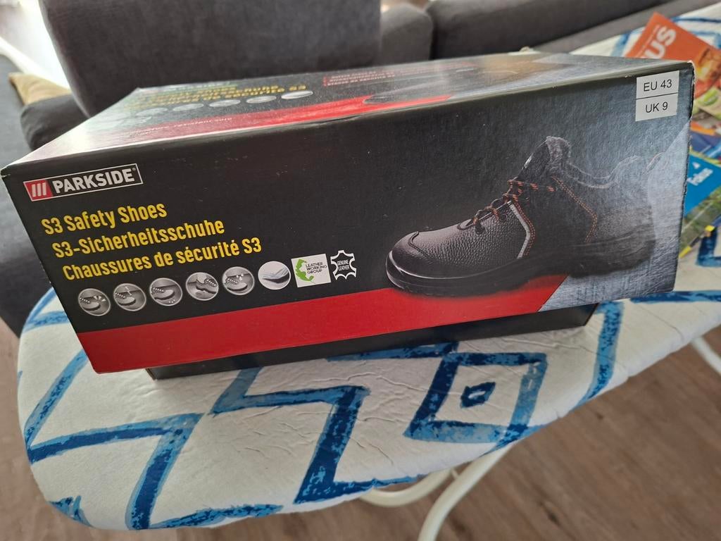 Nieuwe nooit gedragen veilgheidsschoenen S 3 maat 43, Kleding | Heren, Schoenen, Ophalen, Nieuw, Zwart, Werkschoenen
