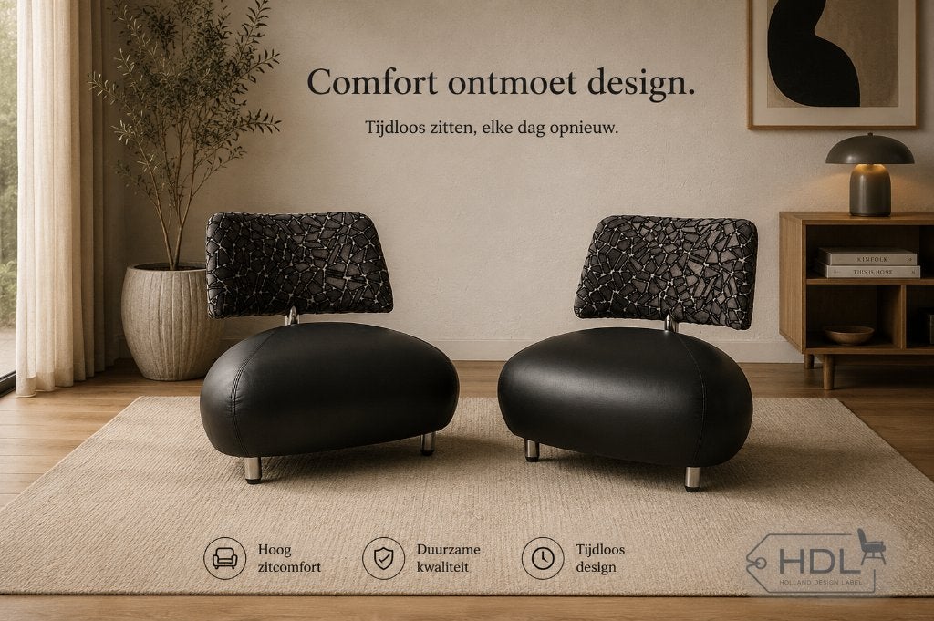 Leolux Puppy Pallone fauteuil refurbished nieuw leer en stof, Leer, Minder dan 75 cm, Kinder fauteuil, Nieuw