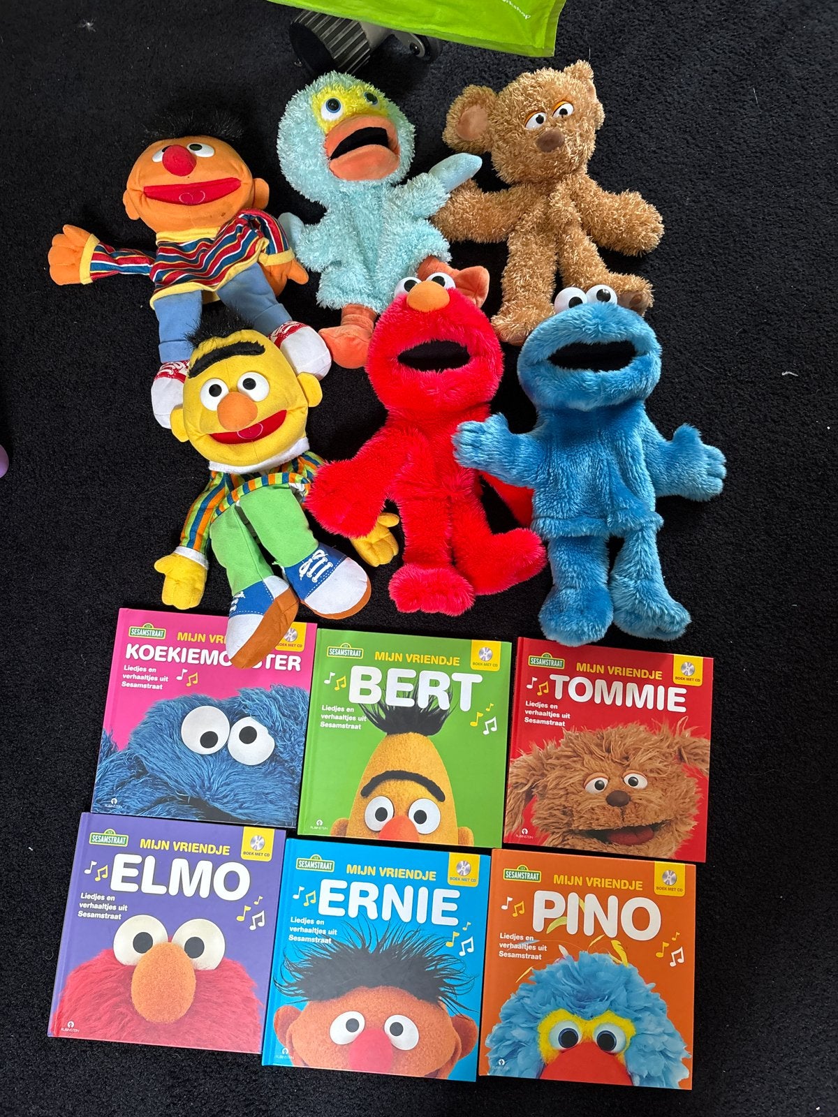 Sesamstraat poppenkast plus poppen, Kinderen en Baby's, Ophalen, Gebruikt, Overige merken, Overige karakters