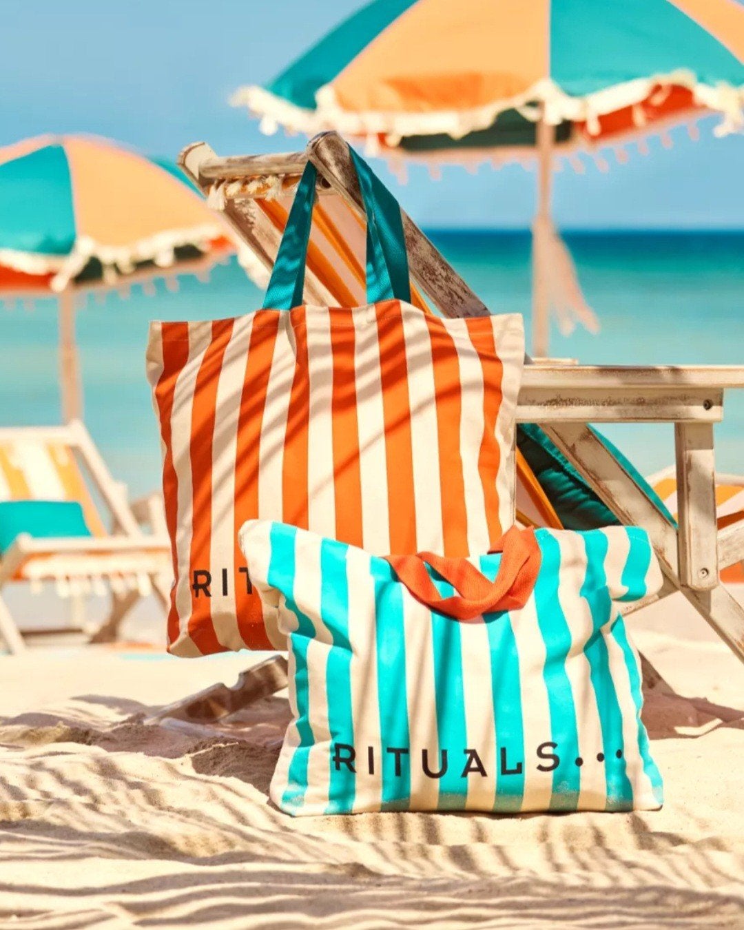 Strandtas van Rituals NIEUW, Sieraden, Tassen en Uiterlijk, Tassen | Damestassen, Ophalen of Verzenden, Nieuw, Blauw, Overige typen