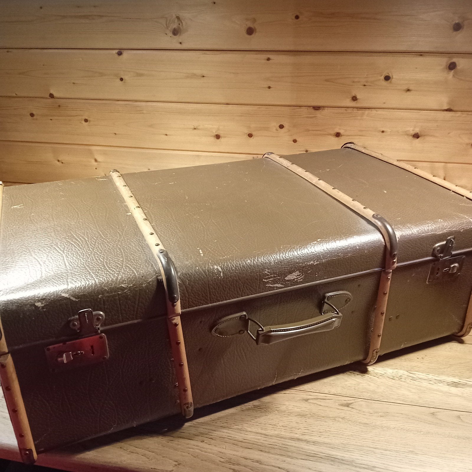 vintage oude koffer, Ophalen, Gebruikt, Minder dan 50 cm