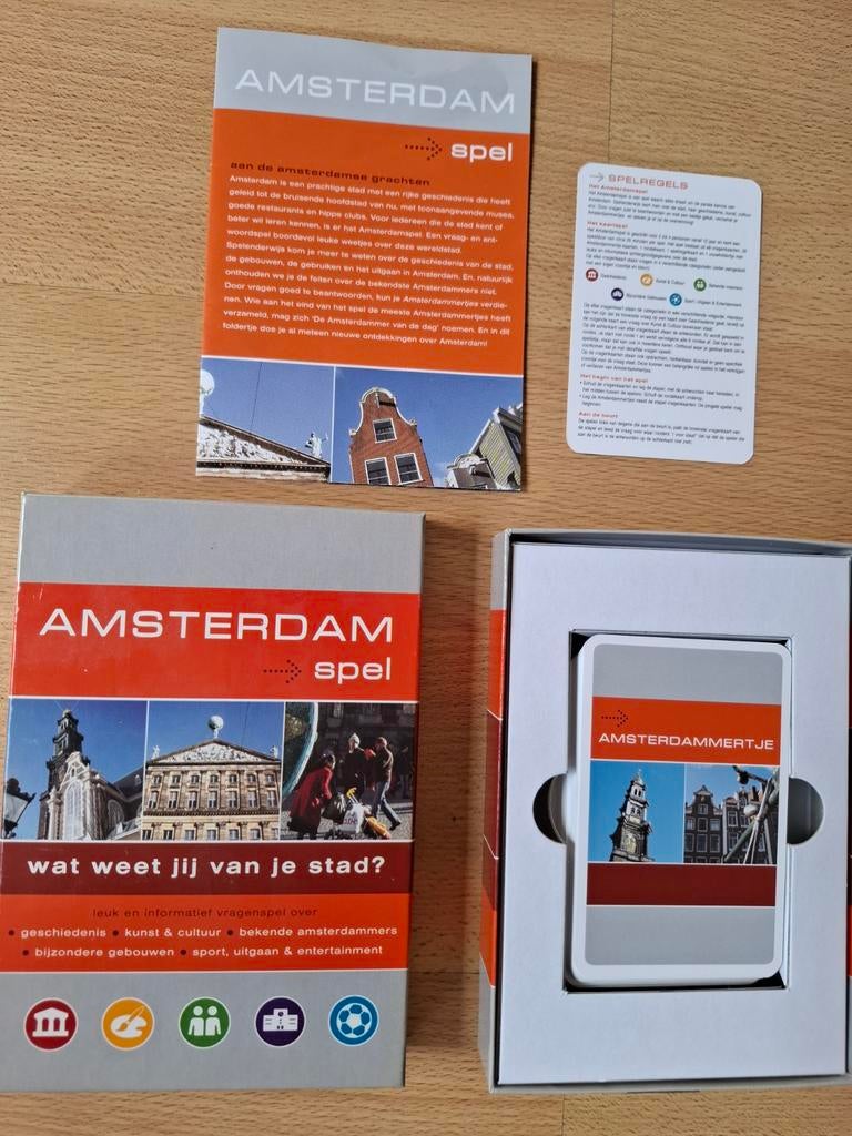 Vragenspel over Amsterdam, Ophalen of Verzenden, Zo goed als nieuw