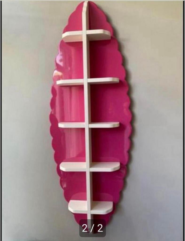 Roze wandplank met meerdere niveaus, Ophalen, Gebruikt