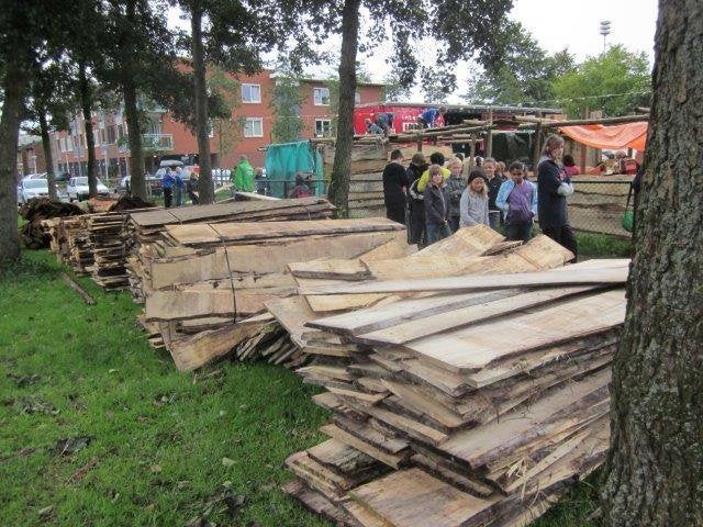 Gratis af te halen hout -  huttendorp AA-Landen, Ophalen, Zo goed als nieuw, Planken