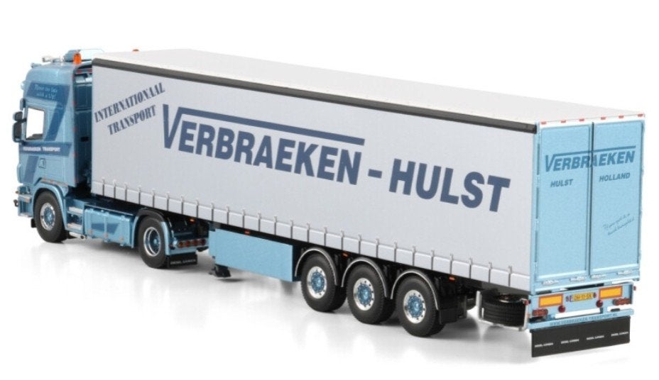 WSI SCANIA 4 SERIES + SCHUIF ZEIL TRAILER - VERBRAEKEN, Wsi, ., Nieuw, Ophalen of Verzenden