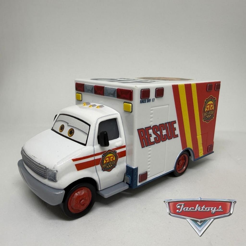 Cars Disney Pixar Morgan Martis Race & Rescue Ambulance, Kinderen en Baby's, Speelgoed | Speelgoedvoertuigen, Ophalen of Verzenden