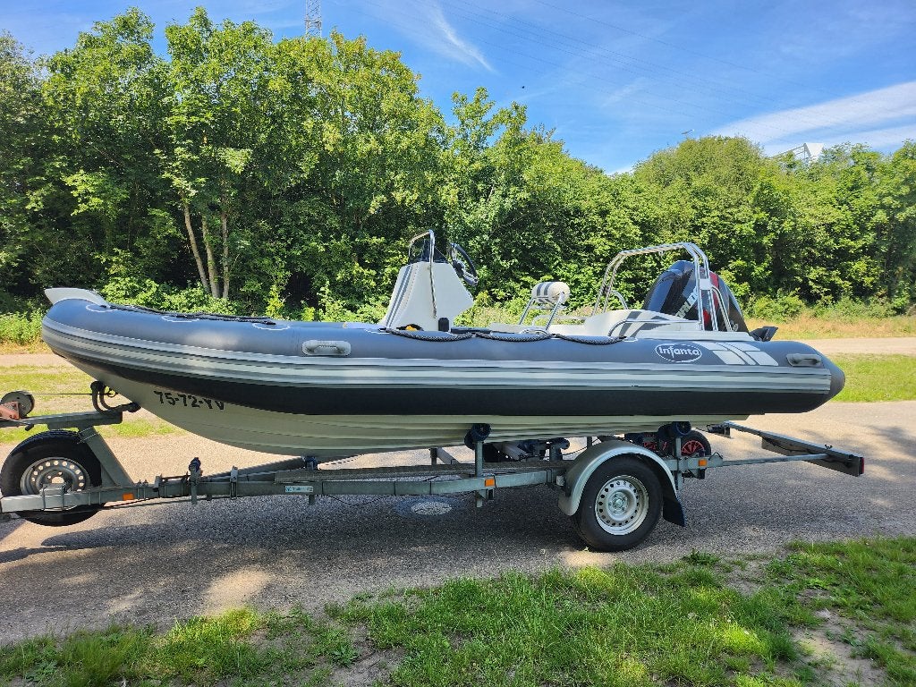 INFANTA 5.2 LRi  EVINRUDE 115PK HO, NU INCL. KANTELTRAILER !, Watersport en Boten, Zo goed als nieuw, Overige materialen, Ophalen