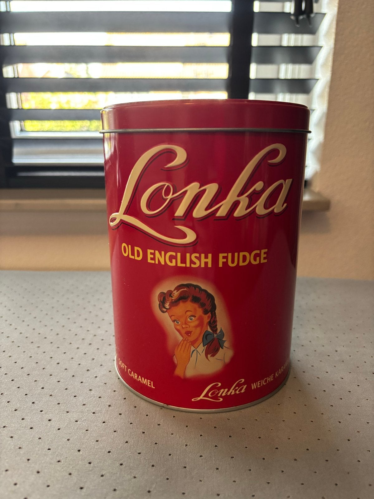 Lonka Old English Fudge Blik - Vintage Stijl, Ophalen of Verzenden