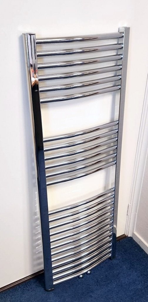 Handdoek radiator chroom 45 x 120 middenaansluiting NIEUW, Ophalen, 500 tot 800 watt, Radiator, Nieuw