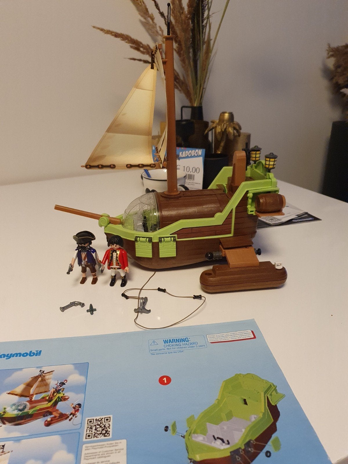 Playmobil 9000, Ophalen of Verzenden, Zo goed als nieuw, Complete set, Boot/Schip