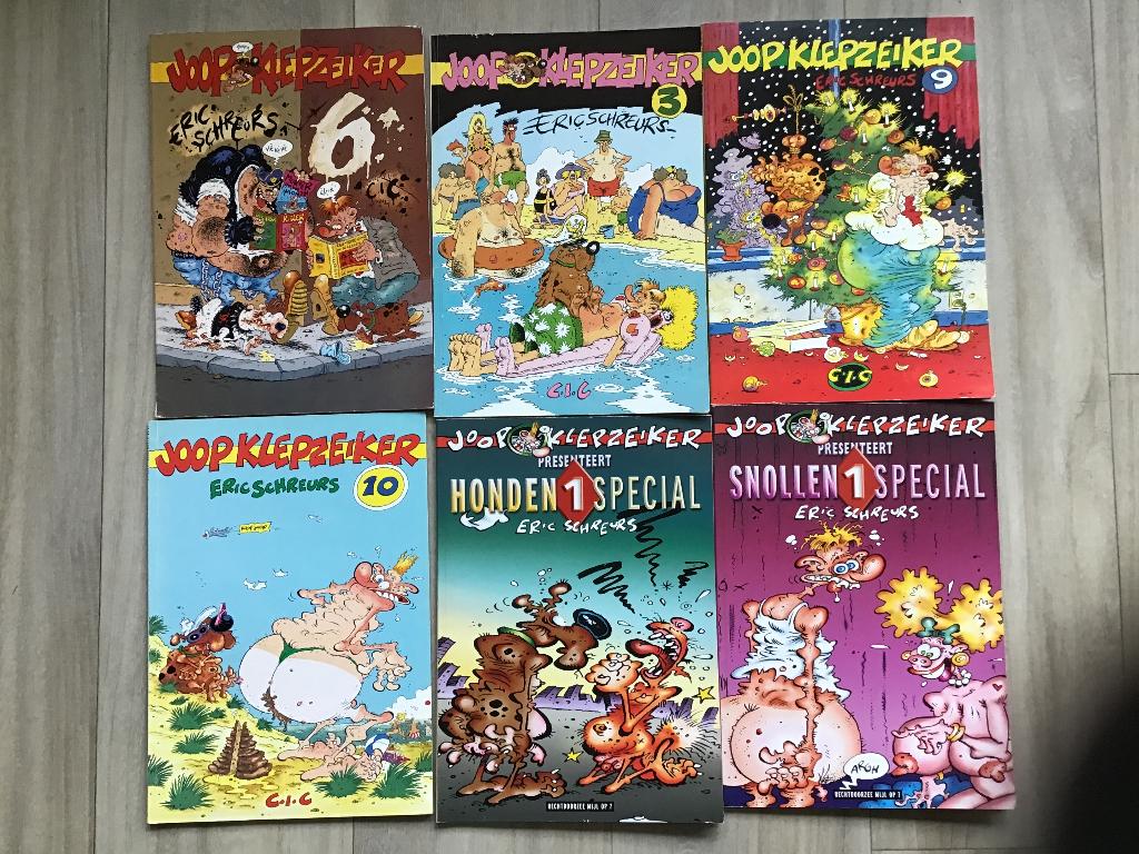 10 uitgaves van Eric Schreurs en Hein de Kort, Meerdere stripboeken, Ophalen of Verzenden, Gelezen