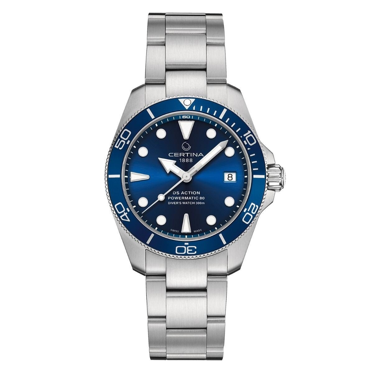 ZGAN Certina DS Action Diver auto 38 mm C0328071104100, Overige merken, Ophalen of Verzenden, Zo goed als nieuw, Waterdicht