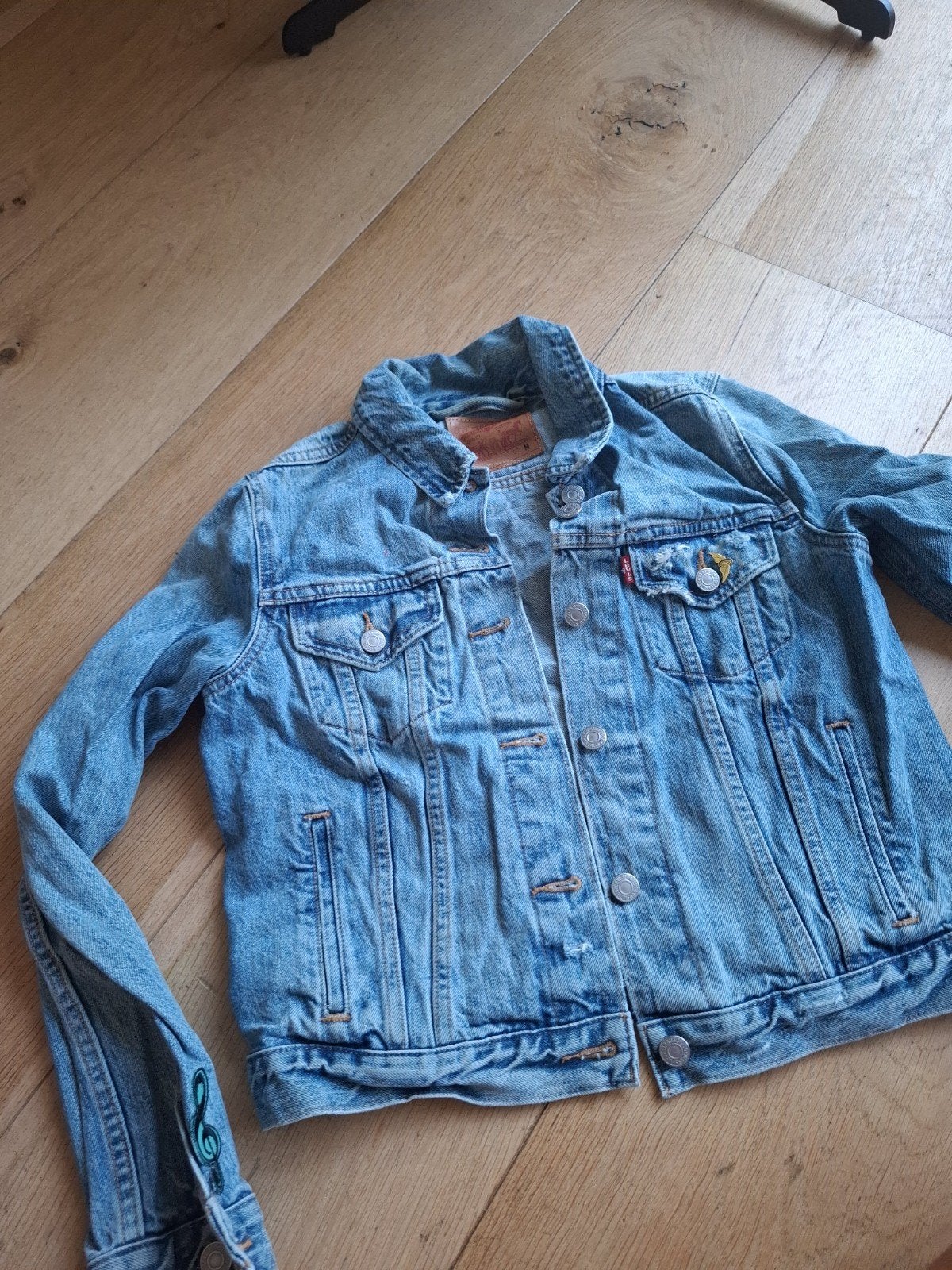 Levi's spijkerjack maat M, Maat 38/40 (M), Blauw, Ophalen of Verzenden, Gedragen