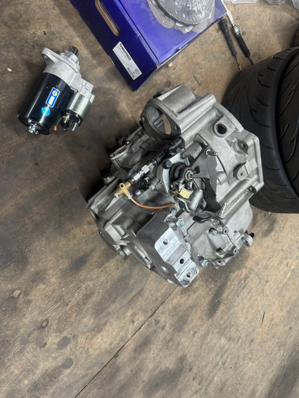 02m versnellingsbak fwd met nieuw wokkelsper compleet set, Auto-onderdelen, Transmissie en Toebehoren, Ophalen, Gebruikt, Audi