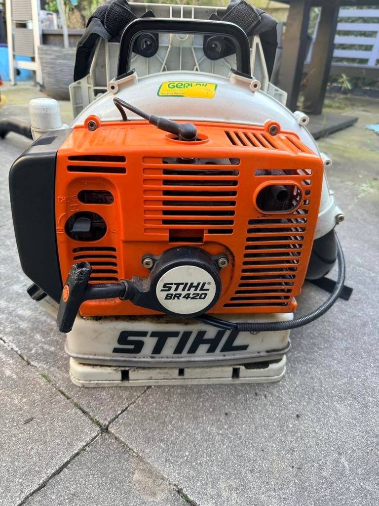 Stihl BR420 Bladblazer, Ophalen, Gebruikt, Benzine, Ruggedragen