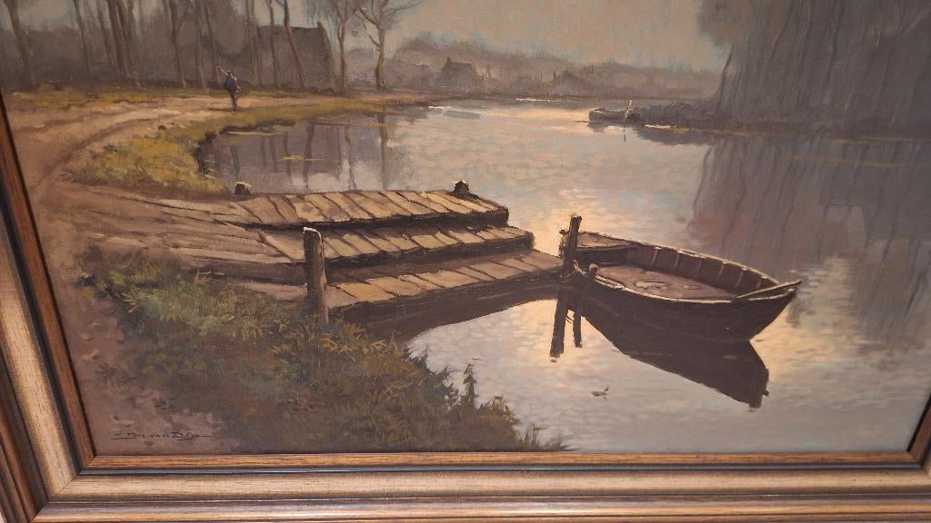 schilderij, Antiek en Kunst, Kunst | Schilderijen | Klassiek, Ophalen of Verzenden