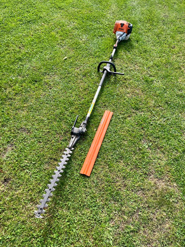 Nette Stihl HL100 stokheggenschaar, Tuin en Terras, Heggenscharen, Ophalen, Gebruikt, Benzine