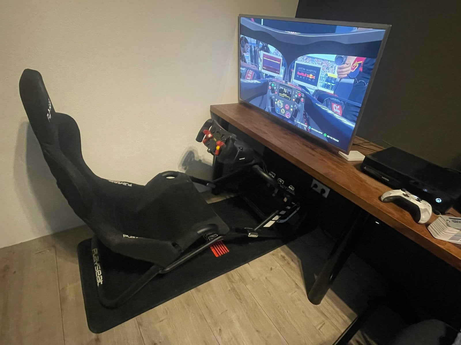 Playseat Trophy + Logitech G923 Xbox, Spelcomputers en Games, Ophalen, Racestoel, Gebruikt, Direct drive