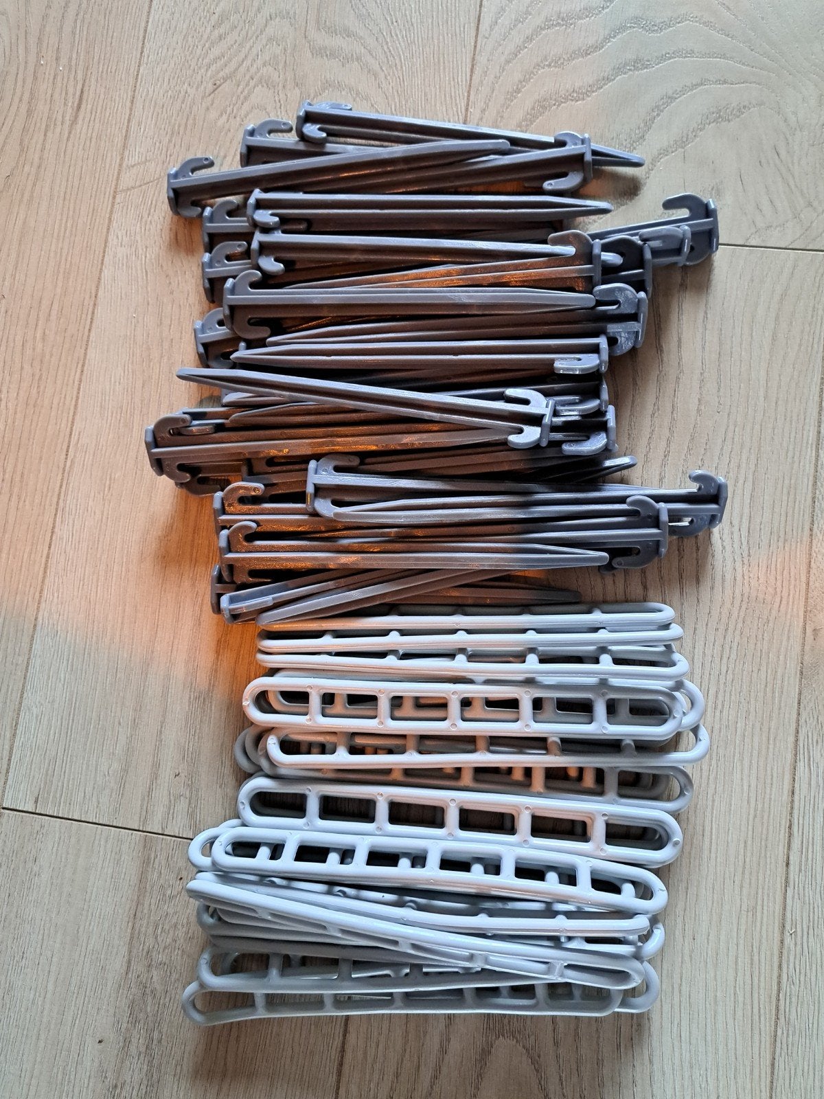 Trapladders/ladderspanners en kunstof haringen, Ophalen, Nieuw