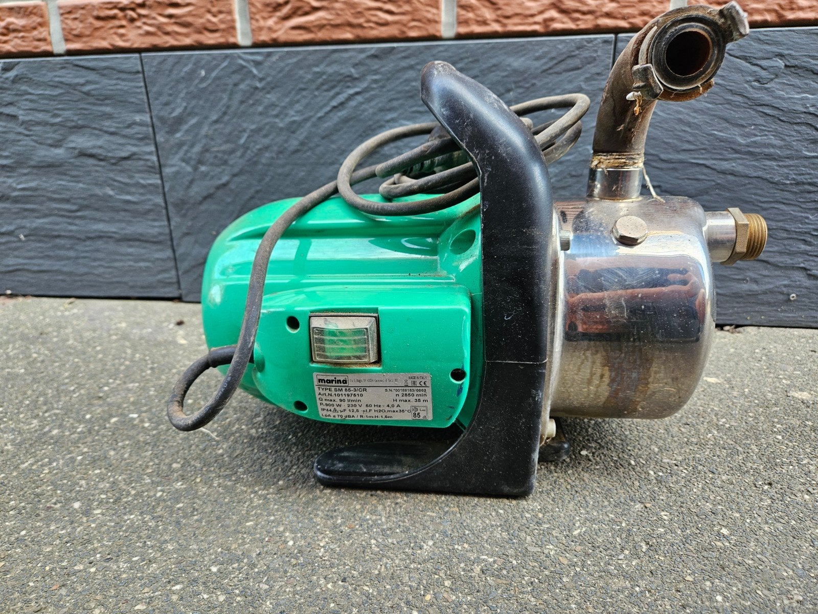 Marina SM 85-3/CR Hydrofoorpomp - 900W, 90 l/min, Ophalen of Verzenden, Gebruikt, Elektrisch, Hydrofoorpomp