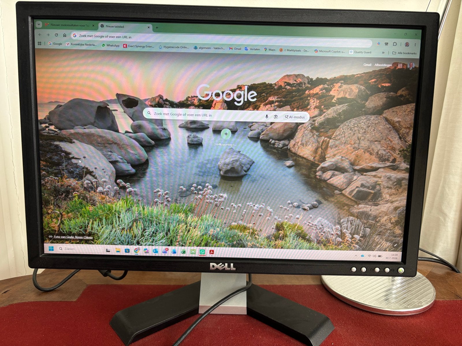 Dell E207WFP 20 inch LCD Monitor, Computers en Software, Monitoren, Gebruikt, 60 Hz of minder, DVI, Kantelbaar, LED, Overige resoluties