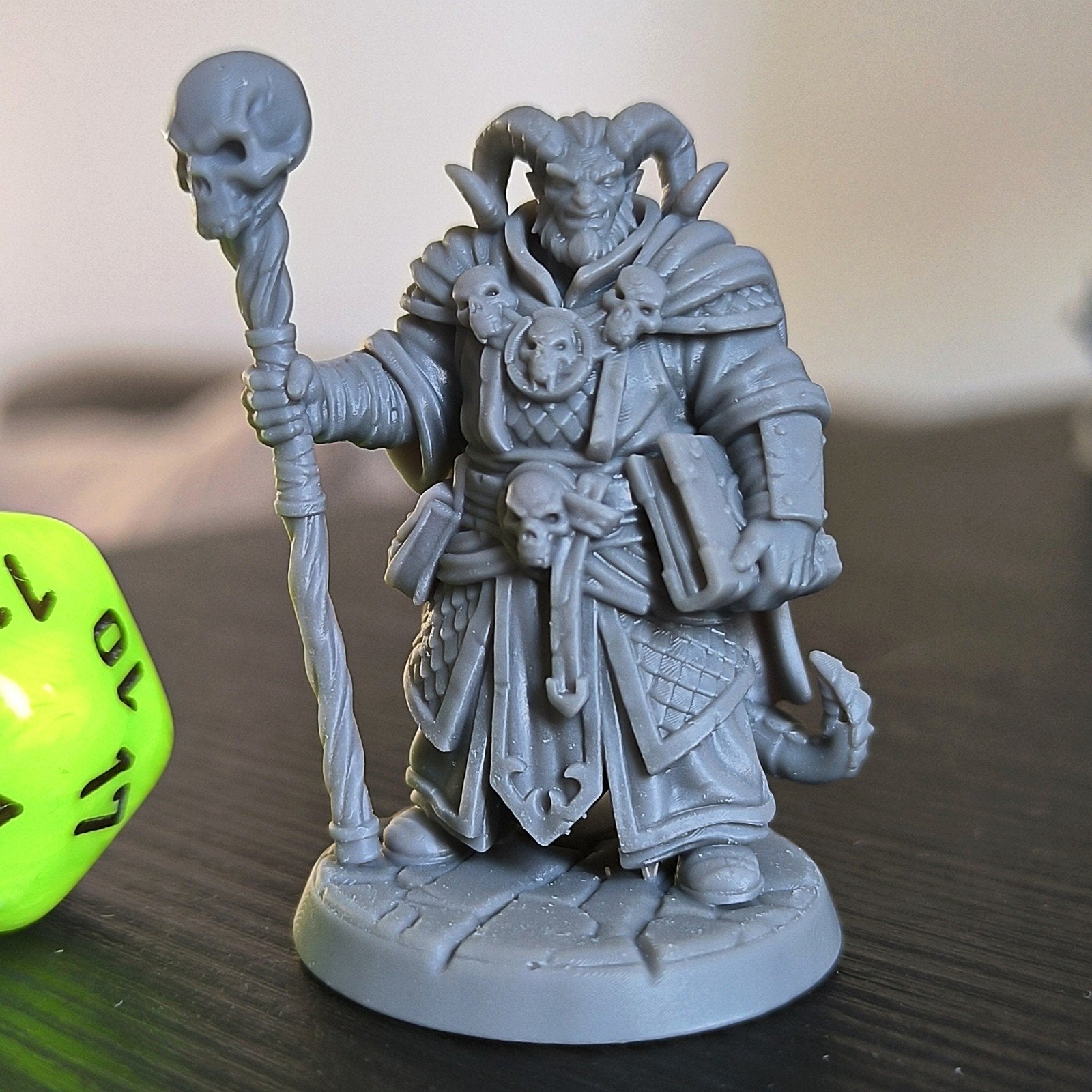 tiefling wizard Miniature D&D HQ dungeon's and dragons, Ophalen of Verzenden, Overige soorten