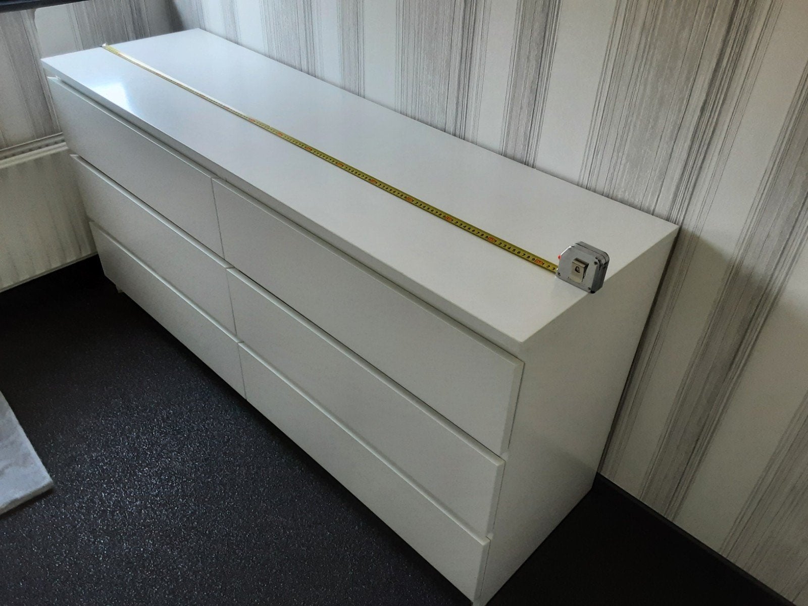 IKEA ladekast met 6 laden - wit, Ophalen, Overige materialen, Gebruikt, 5 laden of meer