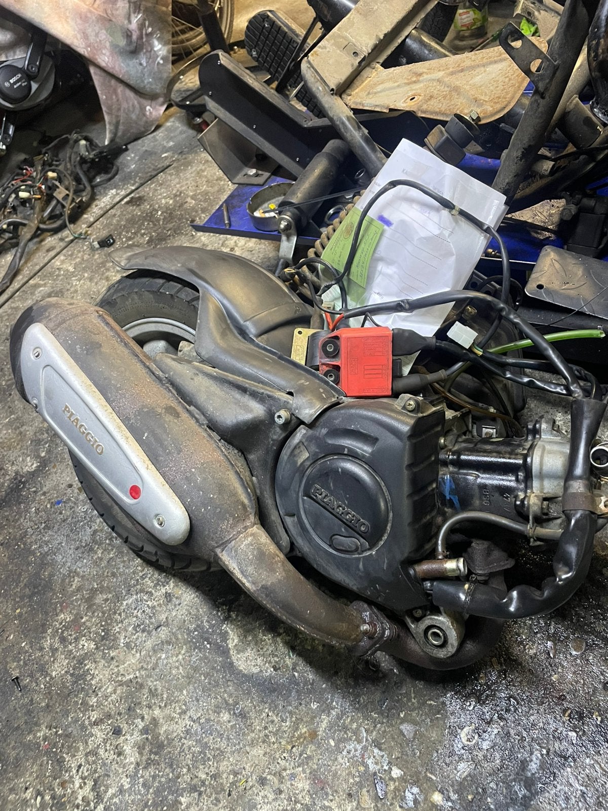 Piaggio hexagon 125cc blok, Motoren, Ophalen