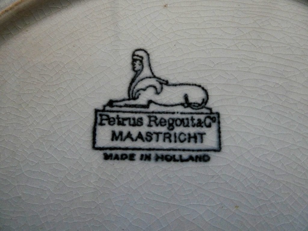 Uniek Petrus Regout Maastricht Pique Assiette mozaïekbord, Ophalen of Verzenden