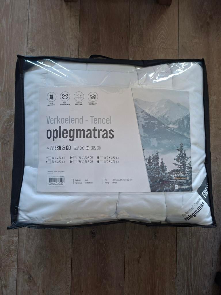 Verkoelend Tencel oplegmatras, Huis en Inrichting, Nieuw, Twijfelaar, Matras, 200 cm