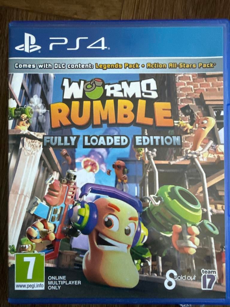 Worms Rumble Fully Loaded Edition PS4 - Inclusief DLC, Spelcomputers en Games, Online, Shooter, Ophalen of Verzenden, Zo goed als nieuw
