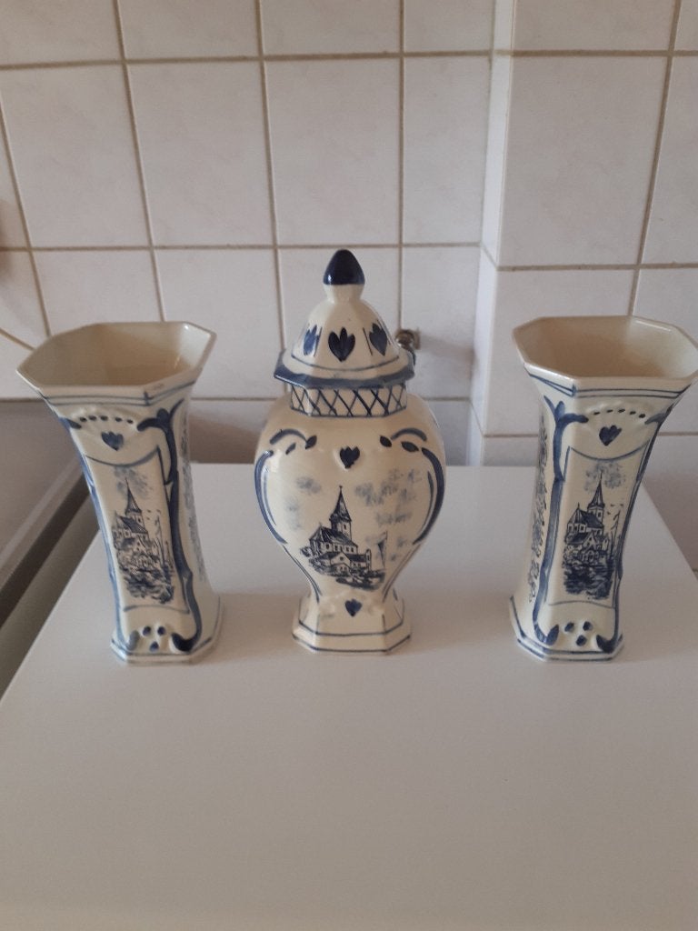 Delfts blauw kaststel, Antiek en Kunst, Ophalen