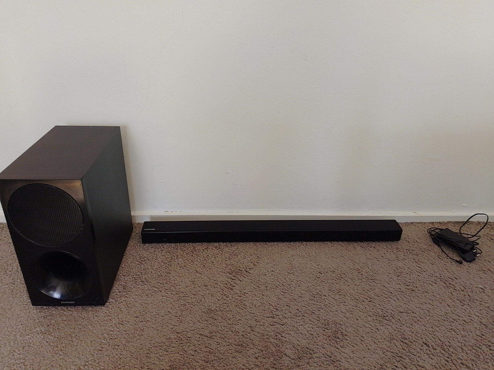 Samsung soundbar HW-M450 met draadloze subwoofer, Ophalen, Bluetooth, Zo goed als nieuw