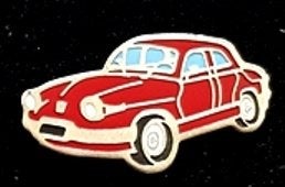 Panhard pin- rood gelakt, Verzenden, Nieuw, Transport, Speldje of Pin