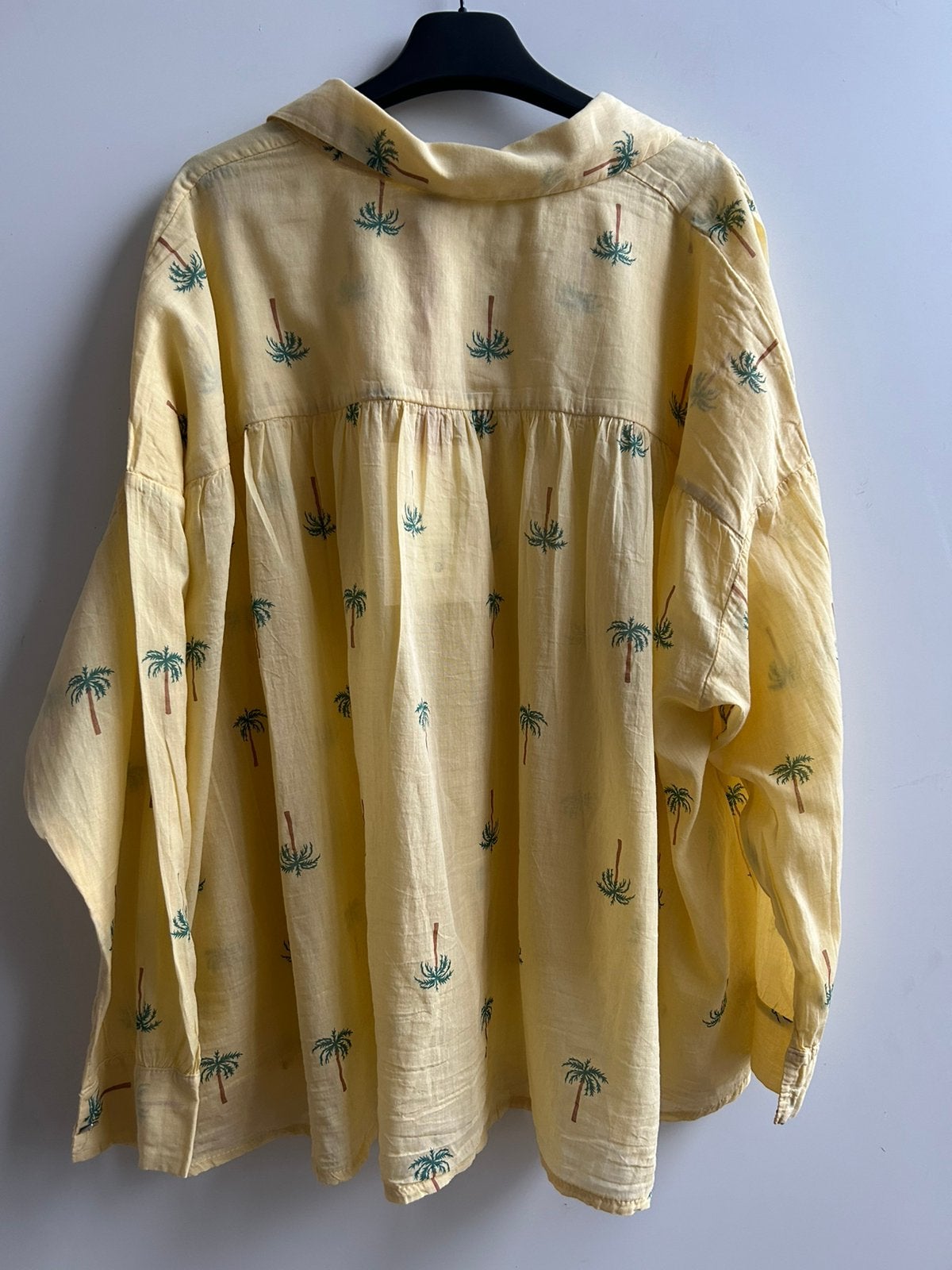 GARCONNE blouse geel met palmboompjes mt TU, Kleding | Dames, Blouses en Tunieken, -, Verzenden, Parijs, Geel