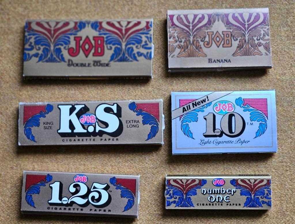 6 Pakjes vintage vloeitjes sigarettenpapier Job JOB, Verzenden