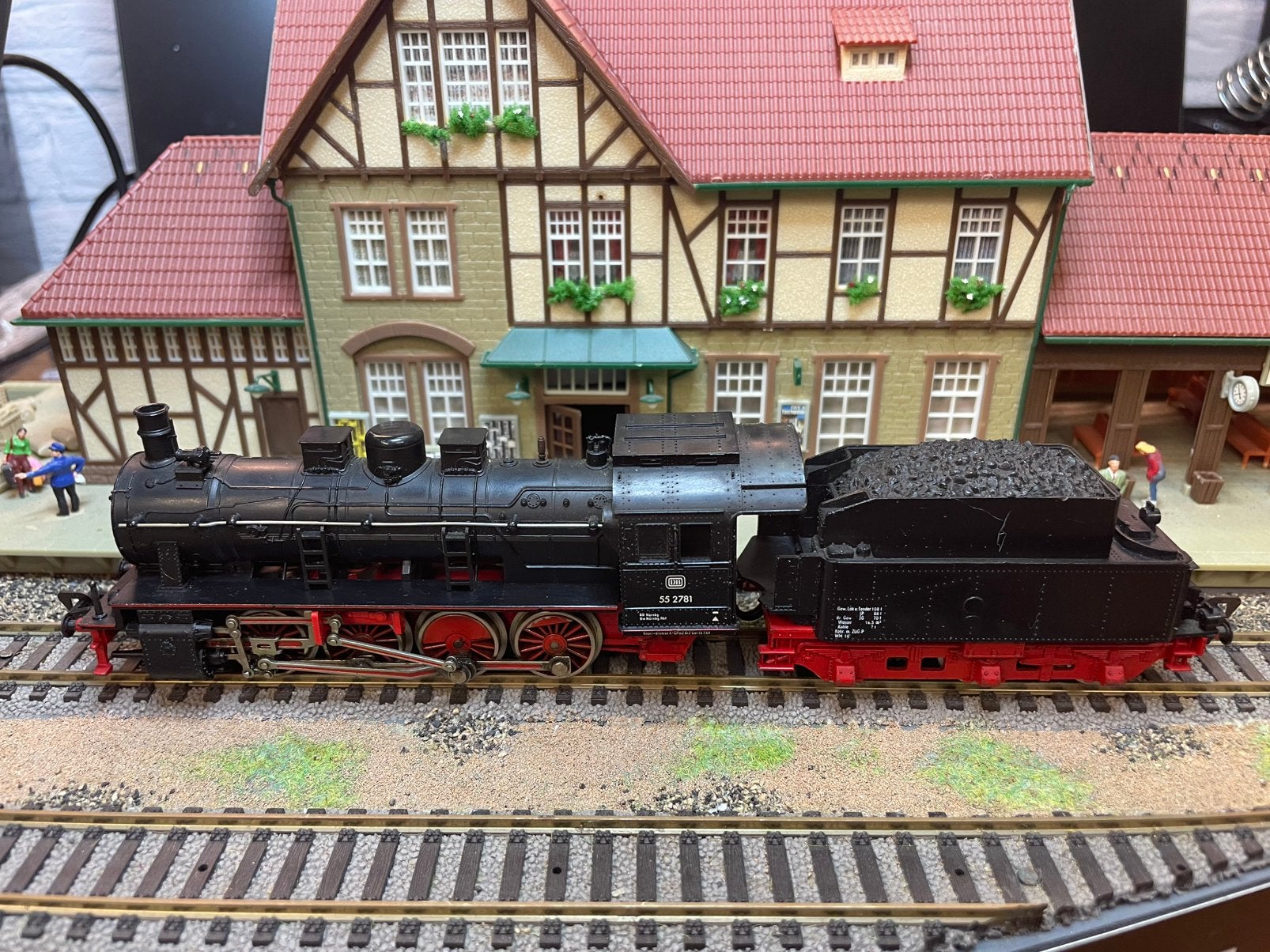 Schitterende Fleischmann stoomlocomotief met tender. Top!!, Fleischmann, Ophalen of Verzenden, Zo goed als nieuw, Gelijkstroom