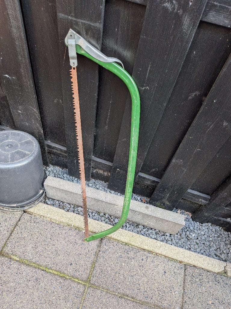 nette beugel zaag, Ophalen, Gebruikt, Beugelzaag, Onbekend