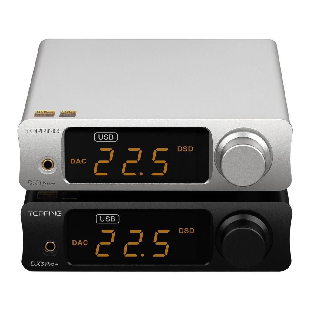 Topping DX3 PRO+ES9038Q2M NFCA NFCA XMOS XU208 zilver, Ophalen of Verzenden, Nieuw