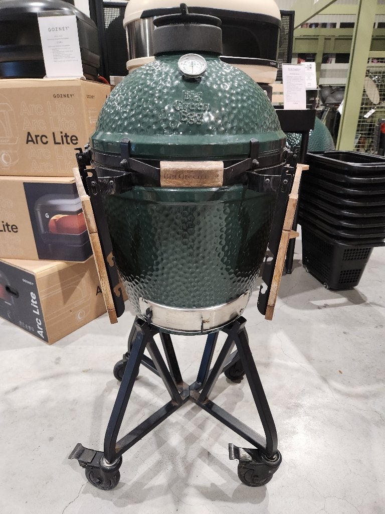 Big Green Egg Medium BBQ Kamado Barbecue, Ophalen of Verzenden, Zo goed als nieuw, Big Green Egg, Met accessoires