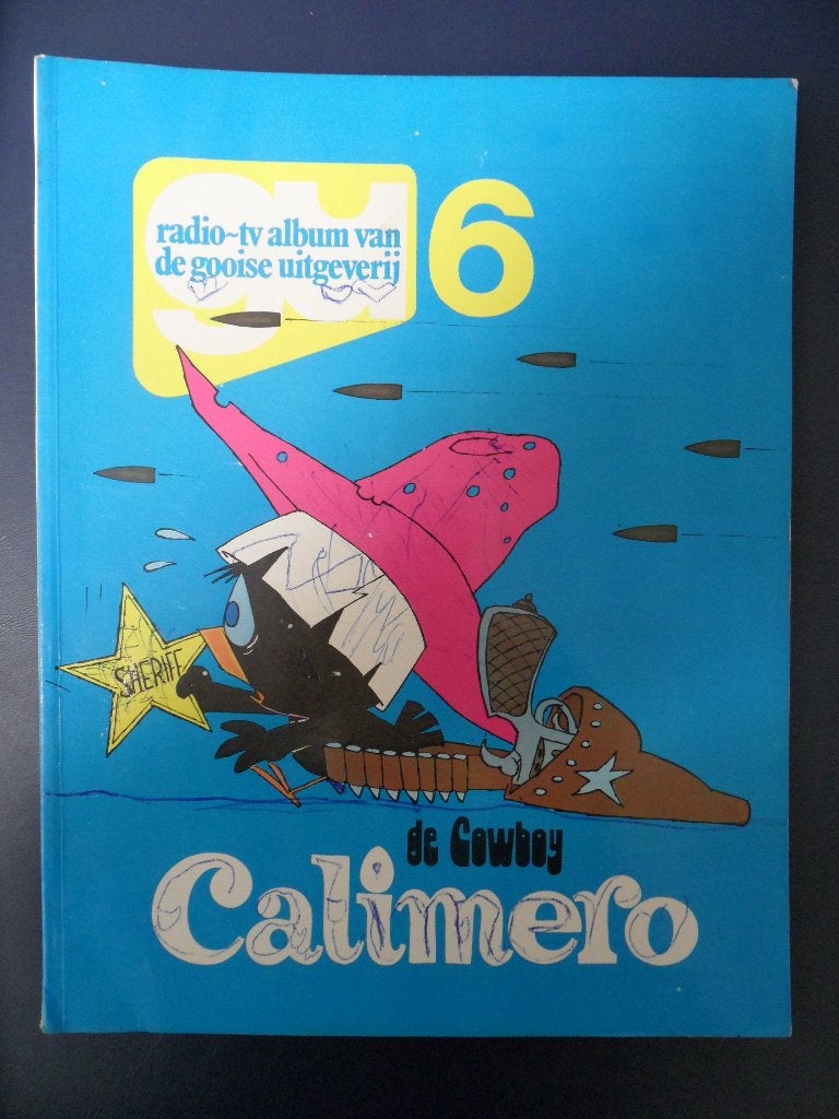 Calimero Nr 6. De Cowboy. 1977, Boeken, Eén stripboek, Ophalen of Verzenden, Gelezen