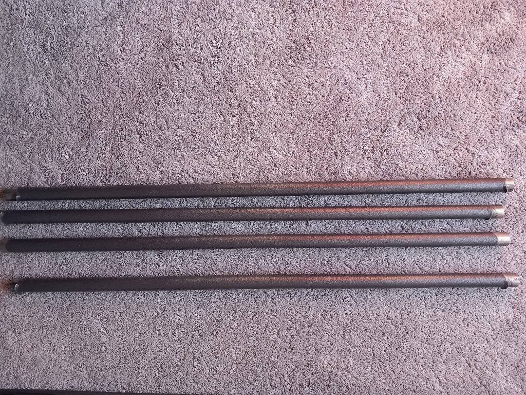 Antraciet gepoedercoat stalen buizen 90cm, Ophalen, Zo goed als nieuw, Overige metalen