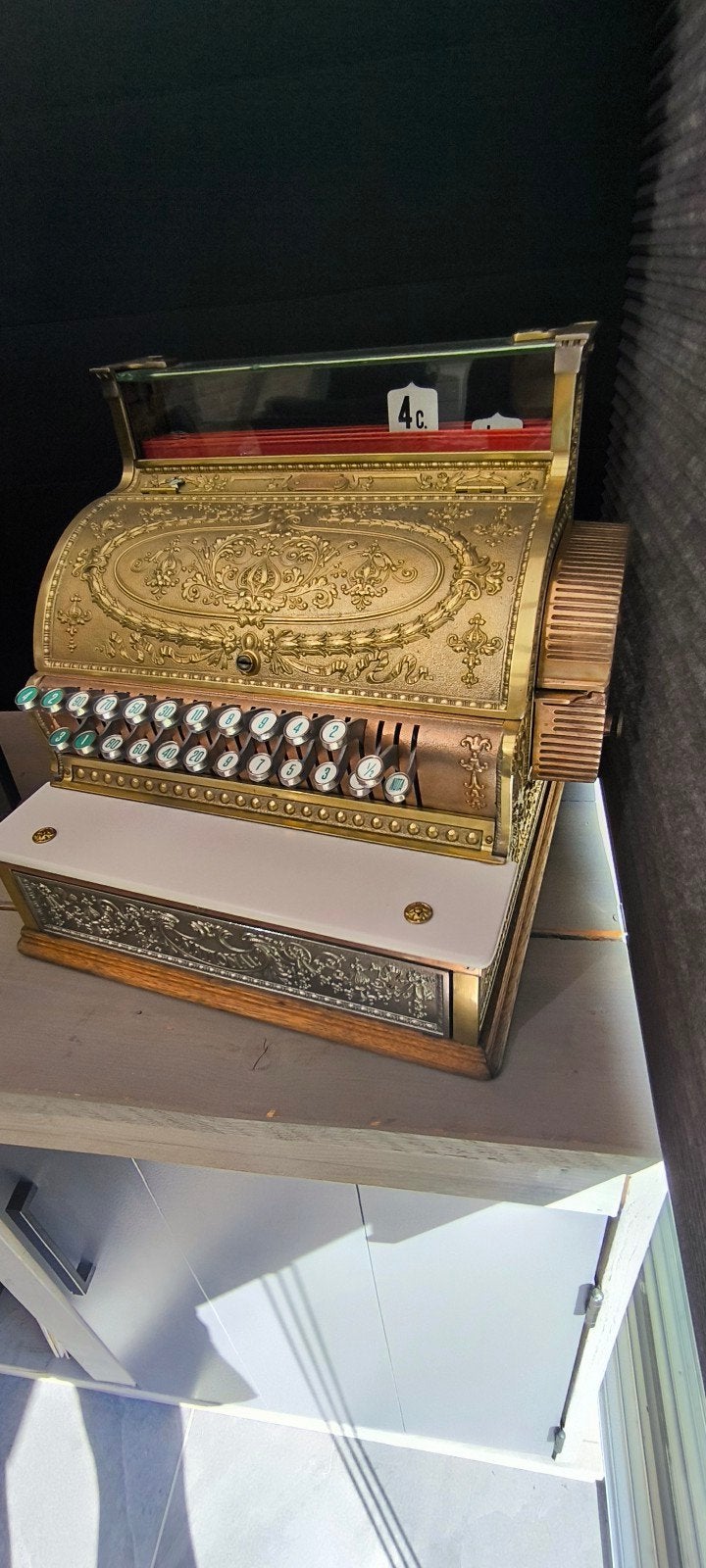 Antieke kassa, decoratief en functioneel, Ophalen of Verzenden