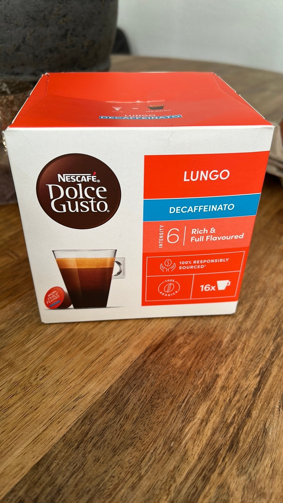 Dolce gusto lungo caffeine vrij, Ophalen