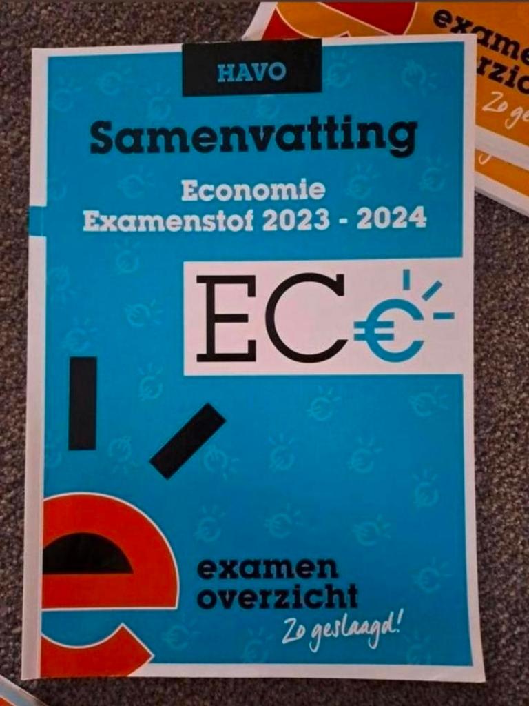Examenoverzicht havo samenvatting ec, Economie, HAVO, Ophalen of Verzenden, ExamenOverzicht