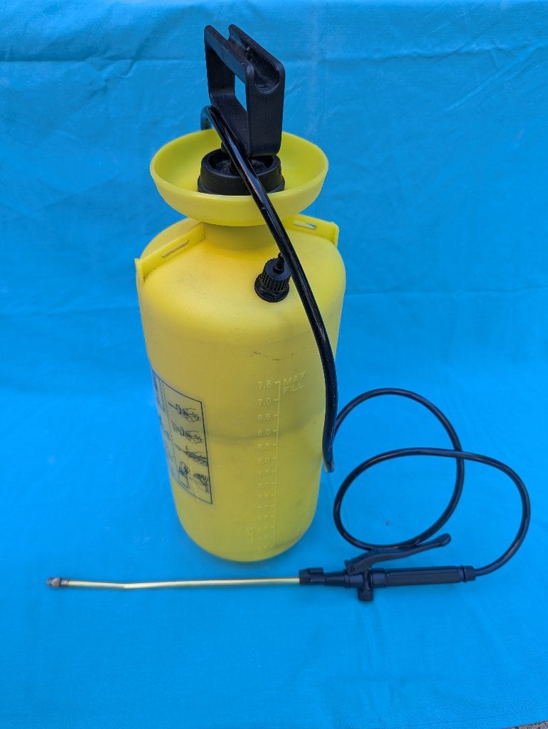 Grote Pompdrukspuit / Drukspuit 7,5 Liter – Met lans, Ophalen of Verzenden, Gebruikt, Onkruidbestrijding