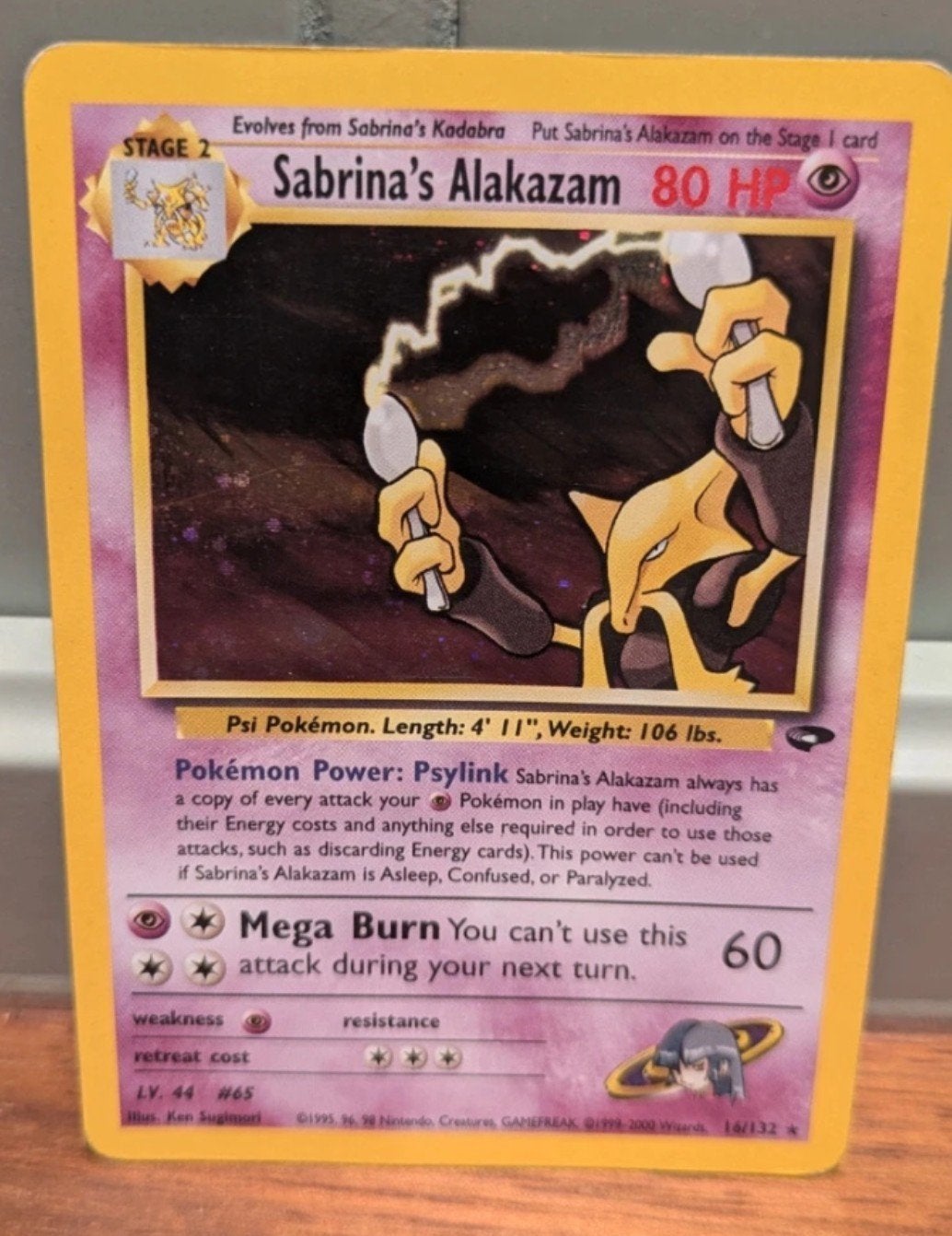 Sabrina's Alakazam 16 GC, Ophalen of Verzenden, Zo goed als nieuw, Losse kaart, Foil