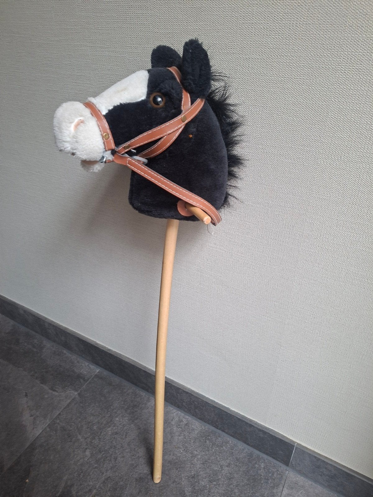 Stokpaard Zwart/Wit - Nette Staat, Ophalen of Verzenden, Gebruikt, Jongen of Meisje